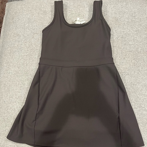 Fabletics Charcoal Ribbed Exercise Dress - Picture 3 of 6